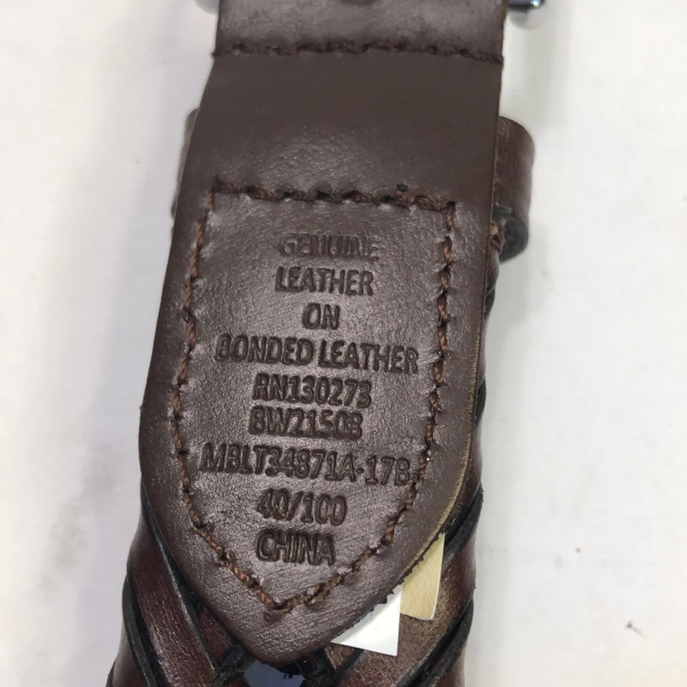 Men’s Braided Genuine Leather Belt size 40